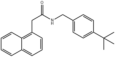 N-[(4-tert-butylphenyl)methyl]-2-naphthalen-1-ylacetamide Struktur