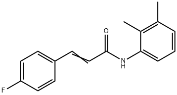 (E)-N-(2,3-dimethylphenyl)-3-(4-fluorophenyl)prop-2-enamide Struktur