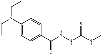 1-[[4-(diethylamino)benzoyl]amino]-3-methylthiourea Struktur