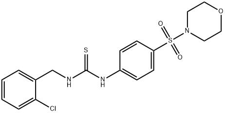 1-[(2-chlorophenyl)methyl]-3-(4-morpholin-4-ylsulfonylphenyl)thiourea Struktur