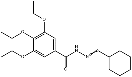 N-[(E)-cyclohexylmethylideneamino]-3,4,5-triethoxybenzamide Struktur