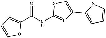 N-(4-thiophen-2-yl-1,3-thiazol-2-yl)furan-2-carboxamide Struktur