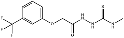 1-methyl-3-[[2-[3-(trifluoromethyl)phenoxy]acetyl]amino]thiourea Struktur