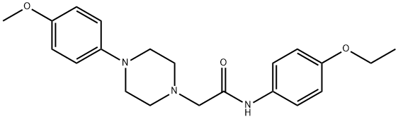 N-(4-ethoxyphenyl)-2-[4-(4-methoxyphenyl)piperazin-1-yl]acetamide Struktur