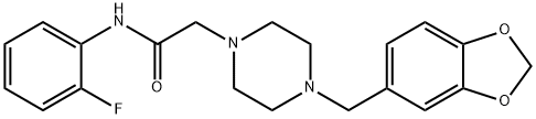 2-[4-(1,3-benzodioxol-5-ylmethyl)piperazin-1-yl]-N-(2-fluorophenyl)acetamide Struktur