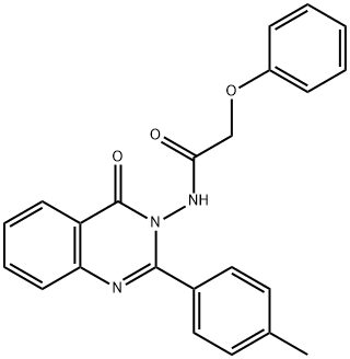 N-[2-(4-methylphenyl)-4-oxoquinazolin-3-yl]-2-phenoxyacetamide Struktur