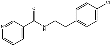 N-[2-(4-chlorophenyl)ethyl]pyridine-3-carboxamide Struktur