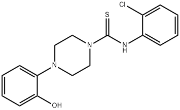 N-(2-chlorophenyl)-4-(2-hydroxyphenyl)piperazine-1-carbothioamide Struktur