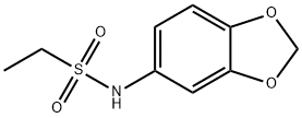 N-(1,3-benzodioxol-5-yl)ethanesulfonamide Struktur