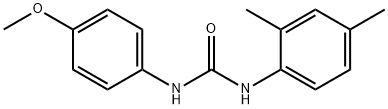 1-(2,4-dimethylphenyl)-3-(4-methoxyphenyl)urea Struktur