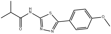 N-[5-(4-methoxyphenyl)-1,3,4-thiadiazol-2-yl]-2-methylpropanamide Struktur