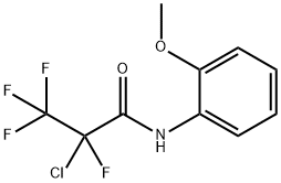 2-chloro-2,3,3,3-tetrafluoro-N-(2-methoxyphenyl)propanamide Struktur