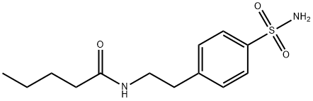 N-[2-(4-sulfamoylphenyl)ethyl]pentanamide Struktur