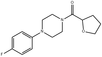 [4-(4-fluorophenyl)piperazin-1-yl]-(oxolan-2-yl)methanone Struktur