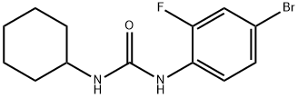 1-(4-bromo-2-fluorophenyl)-3-cyclohexylurea Struktur