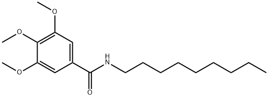 3,4,5-trimethoxy-N-nonylbenzamide Struktur