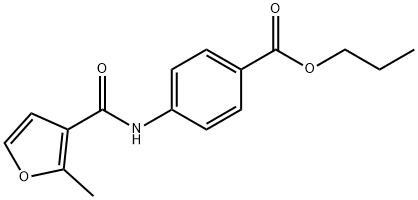 propyl 4-[(2-methylfuran-3-carbonyl)amino]benzoate Struktur