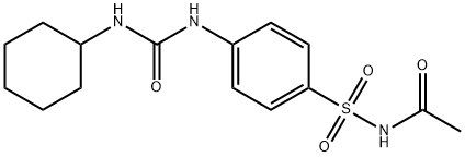 N-[4-(cyclohexylcarbamoylamino)phenyl]sulfonylacetamide Struktur