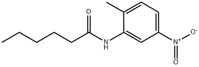 N-(2-methyl-5-nitrophenyl)hexanamide Struktur