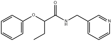 2-phenoxy-N-(pyridin-3-ylmethyl)butanamide Struktur