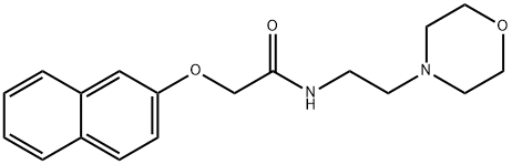 N-(2-morpholin-4-ylethyl)-2-naphthalen-2-yloxyacetamide Struktur