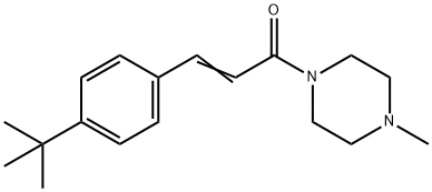 (E)-3-(4-tert-butylphenyl)-1-(4-methylpiperazin-1-yl)prop-2-en-1-one Struktur