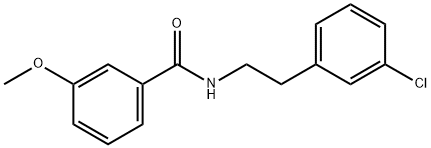 N-[2-(3-chlorophenyl)ethyl]-3-methoxybenzamide Struktur