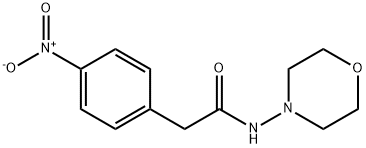 N-morpholin-4-yl-2-(4-nitrophenyl)acetamide Struktur