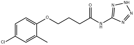 4-(4-chloro-2-methylphenoxy)-N-(2H-tetrazol-5-yl)butanamide Struktur