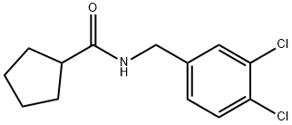 N-[(3,4-dichlorophenyl)methyl]cyclopentanecarboxamide Struktur