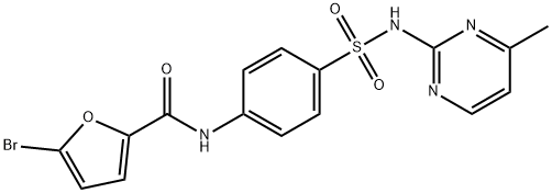 5-bromo-N-[4-[(4-methylpyrimidin-2-yl)sulfamoyl]phenyl]furan-2-carboxamide Struktur