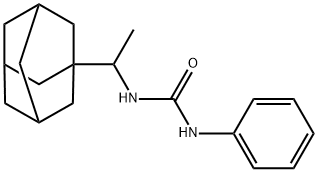 1-[1-(1-adamantyl)ethyl]-3-phenylurea Struktur