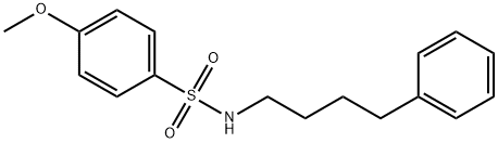 4-methoxy-N-(4-phenylbutyl)benzenesulfonamide Struktur