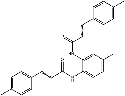 (E)-N-[4-methyl-2-[[(E)-3-(4-methylphenyl)prop-2-enoyl]amino]phenyl]-3-(4-methylphenyl)prop-2-enamide Struktur