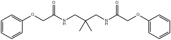 N-[2,2-dimethyl-3-[(2-phenoxyacetyl)amino]propyl]-2-phenoxyacetamide Struktur