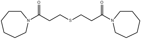 1-(azepan-1-yl)-3-[3-(azepan-1-yl)-3-oxopropyl]sulfanylpropan-1-one Struktur