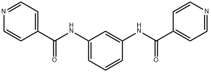 N-[3-(pyridine-4-carbonylamino)phenyl]pyridine-4-carboxamide Struktur