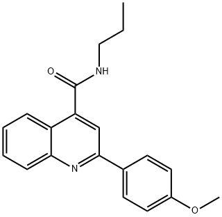 2-(4-methoxyphenyl)-N-propylquinoline-4-carboxamide Struktur