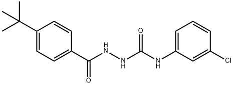 1-[(4-tert-butylbenzoyl)amino]-3-(3-chlorophenyl)urea Struktur