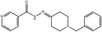 N-[(1-benzylpiperidin-4-ylidene)amino]pyridine-3-carboxamide Struktur