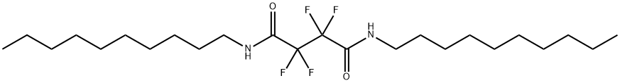 N,N'-didecyl-2,2,3,3-tetrafluorobutanediamide Struktur