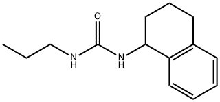 1-propyl-3-(1,2,3,4-tetrahydronaphthalen-1-yl)urea Struktur