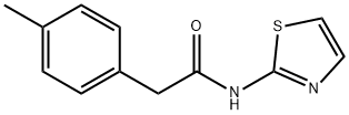 2-(4-methylphenyl)-N-(1,3-thiazol-2-yl)acetamide Struktur