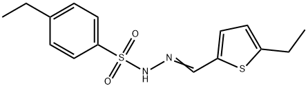 4-ethyl-N-[(Z)-(5-ethylthiophen-2-yl)methylideneamino]benzenesulfonamide Struktur