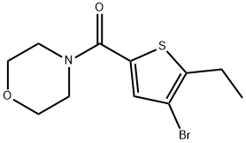 (4-bromo-5-ethylthiophen-2-yl)-morpholin-4-ylmethanone Struktur