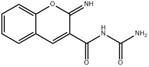 N-carbamoyl-2-iminochromene-3-carboxamide Struktur