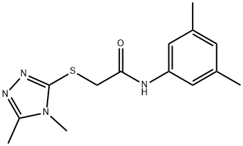 N-(3,5-dimethylphenyl)-2-[(4,5-dimethyl-1,2,4-triazol-3-yl)sulfanyl]acetamide Struktur