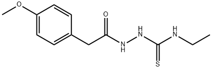 1-ethyl-3-[[2-(4-methoxyphenyl)acetyl]amino]thiourea Struktur