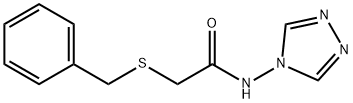 2-benzylsulfanyl-N-(1,2,4-triazol-4-yl)acetamide Struktur