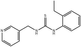 1-(2-ethylphenyl)-3-(pyridin-3-ylmethyl)thiourea Struktur